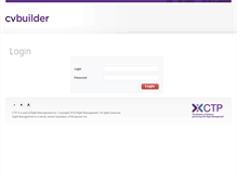 Tablet Screenshot of cvbuilder.ctp.org.uk